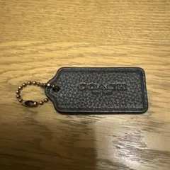 COACH コーチ レザー キーホルダー チャーム ブラック　黒