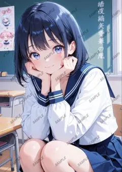 u-25[4K 高画質] かわいい イラスト アニメ A4ポスター コスプレ