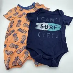 babygap ロンパース　半袖　80cm パイナップル　サーフ