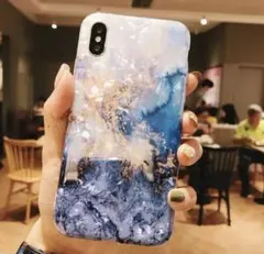iPhone11pro ケース カバー 大理石 ブルー 新品　未使用.