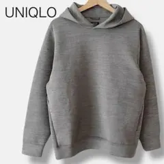 ユニクロ ウルトラストレッチ ドライ スウェット プルパーカー グレー M