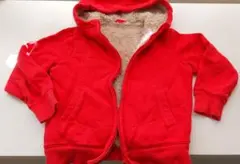 UNIQLO 赤 フリースパーカー 120