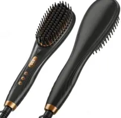 【高濃度マイナスイオン】ストレートブラシ プロ仕様 静電気防止 温度ロック機能