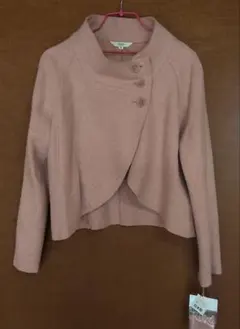 新品未使用❁ピンク M ウール混 ショート丈ジャケット