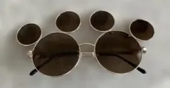 ミッキー型ブラウンレンズサングラス