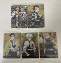 鬼滅の刃ウエハースカード5枚セット