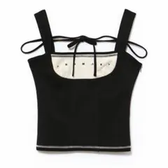 andmary Luca stitch tops blackのサムネイル