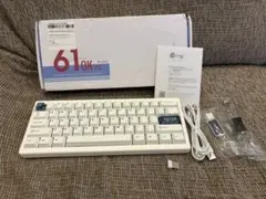 美品 CIDOO QK61 メカニカルキーボード ホワイト 付属品完備のサムネイル