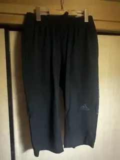 最安値美品送料無料おすすめ人気adidas AEROREADYクロップドパンツ黒