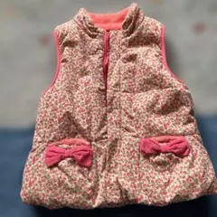 ラグマート　花柄ベスト　120cm