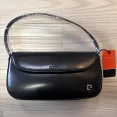 ピエールカルダン 黒 レザーハンドバッグのサムネイル