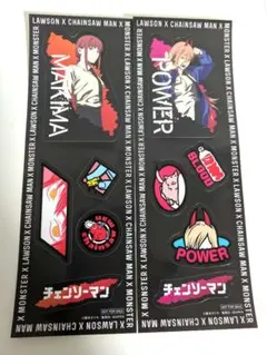 チェンソーマン　ローソン　ステッカー　マキマ＆パワー　2枚セット