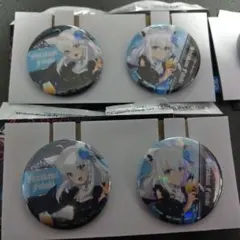 一番くじ ホロライブ 缶バッジ賞 白上フブキ 通常　ホログラム セット