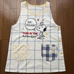 『即購入可』SNOOPY スヌーピー チェック柄　エプロン