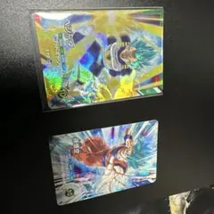 ドラゴンボールスーパーレアカード スーパーサイヤ人ブルー孫悟空ベジータのサムネイル