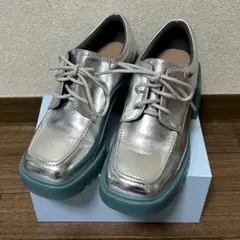 oriental traffic カラーソールレースアップシューズ 厚底 ヒール