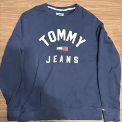 TOMMY JEANS ネイビー トレーナー Lサイズ