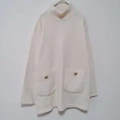 Hase Romero ホワイト モックネック　ニット セーター