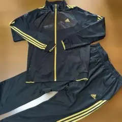 アディダス　adidas　トラックジャケットパンツセットアップ　O　ブラック