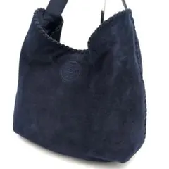 極美品✨️ トリーバーチ マリオン スエード ホーボーバッグ ネイビー