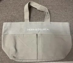 DEAN & DELUCA ベージュ　ポケット付き　トートバッグ