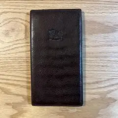 【未使用】イルビゾンテ 長財布 ラウンド ロゴ プリンテッド レザー 黒 IL BISONTE イルビゾンテ 財布 ラウンドジップ ロングウォレット