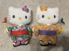 激レア レトロ キティー ダニエル 浴衣 ドール ペア ぬいぐるみ - メルカリ