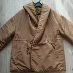 リバーシブル ショート コート (フード付き)