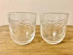 ハローキティ ガラスコップ 2個セット