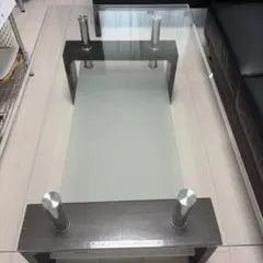 ◇大阪府神戸市配達料無料！◇ガラスセンターテーブル◇ローテーブル