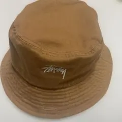stussy バケットハット　ブラウン