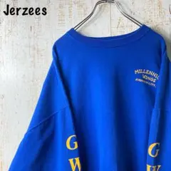 バイク ライダー スウェットジャージーズ ブルー アメリカ古着US古着