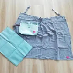 おむつポーチ&おむつ替えシート&授乳ケープ 3点セット