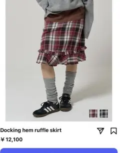 tinajojun チェック　スカート