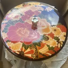 重箱 漆器 牡丹 菊 扇面文様 伝統工芸品