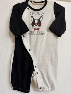 【美品】　長袖2wayロンパース　50-60㎝