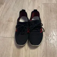 キッズスニーカー　運動靴　19cm 黒
