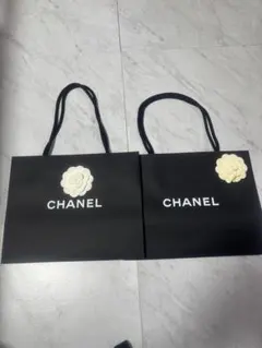 CHANEL ショップ袋 2枚セット カメリア付きのサムネイル