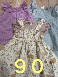 アプレレクール　ワンピース　90 半袖　春　可愛い　ピンク