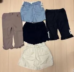 サイズ120cm春夏ショート、ハーフパンツ5点セットanyfamなど