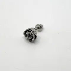 薔薇 ローズ ピアス 片耳 シルバー 新品未使用 【匿名配送】