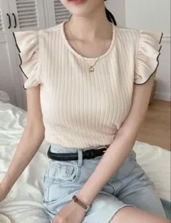 DAZY リブニット サマーニット