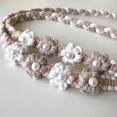 スマホショルダー　スマホストラップ　ハンドメイド　マクラメ