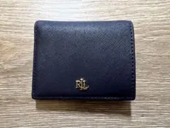 Lauren Ralph Lauren コンパクト 2つ折り財布　紺　ネイビーのサムネイル