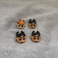 クレヨンしんちゃん　ガチャガチャリング 4個セット