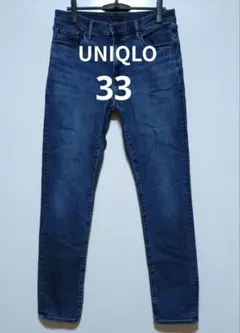 UNIQLO　ユニクロ ヒートテックウルトラストレッチ ジーンズ　ブルー　33