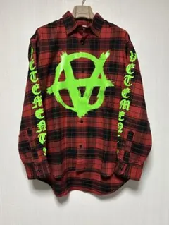 2025年最新】VETEMENTS Double Anarchy Logo Flannel Shirtの人気