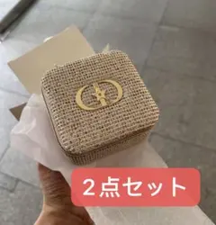 ディオール ノベルティ ジュエリー　ボックス ゴールドが煌めく限定品 2点セット