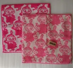 ムーミン☆リトルミイ タオルハンカチ ２枚セット☆ハンドタオル リトルミィ