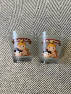 ディズニーキャラクター ツムツムクリスマス柄グラスセット 2個